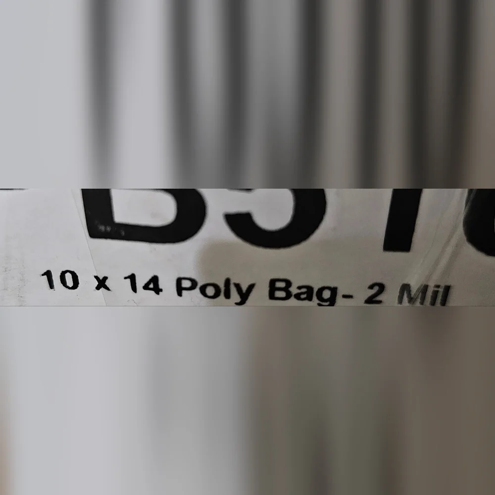 100 Count 10x14 poly bags 2mil Clear  Sturdy Packaging Flat Poly Plastic Bag - Picture 4 of 8